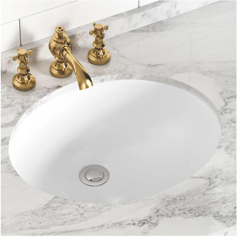 18-Inch Rectangle Undermount Bathroom Sink Porcelain Ceramic