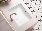 18-Inch Rectangle Undermount Bathroom Sink Porcelain Ceramic