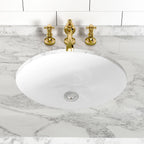 18-Inch Rectangle Undermount Bathroom Sink Porcelain Ceramic