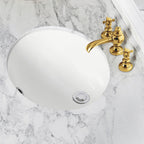 18-Inch Rectangle Undermount Bathroom Sink Porcelain Ceramic