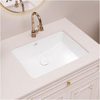 18-Inch Rectangle Undermount Bathroom Sink Porcelain Ceramic