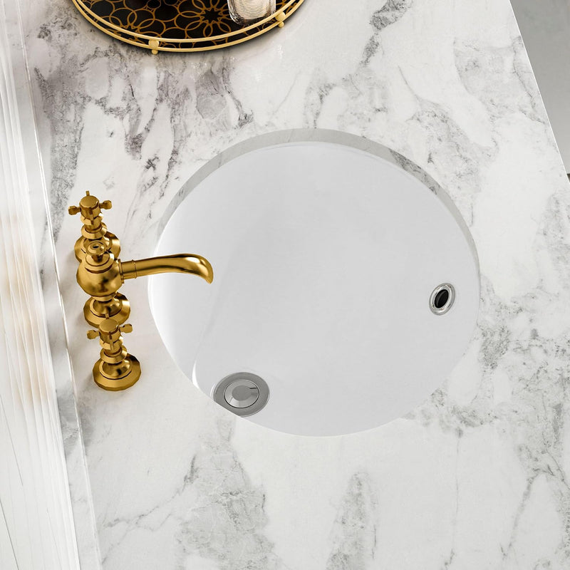 18-Inch Rectangle Undermount Bathroom Sink Porcelain Ceramic
