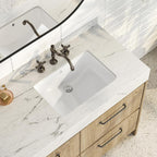 18-Inch Rectangle Undermount Bathroom Sink Porcelain Ceramic