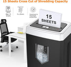 18-Sheet Cross-Cut Heavy Duty Paper Shredder