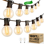 180FT 54m Outdoor Festoon Lights LED String Garden
