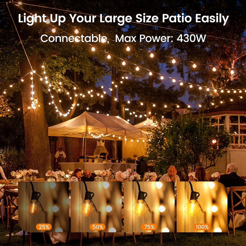 180FT 54m Outdoor Festoon Lights LED String Garden