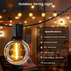 180FT 54m Outdoor Festoon Lights LED String Garden