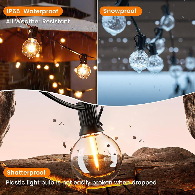 180FT 54m Outdoor Festoon Lights LED String Garden