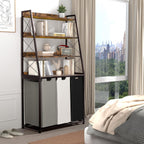 180L Laundry Basket 3 Compartments Hamper with 4