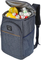 18L 24cans Cool Bag Rucksack Backpack Insulated Food
