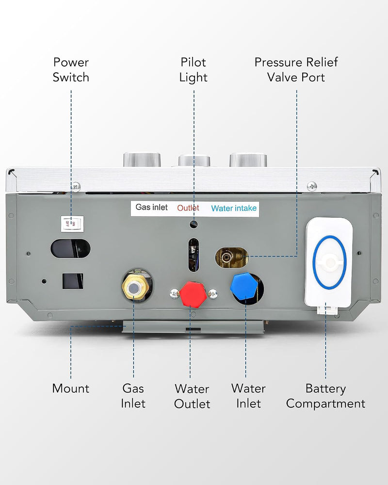 18L Lpg Water Heater with Winter Summer Modes