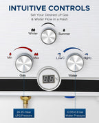 18L Lpg Water Heater with Winter Summer Modes
