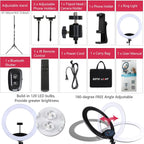 19 Inch LED Ring Light with Tripod Stand
