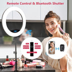 19 Inch LED Ring Light with Tripod Stand
