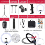 19 Inch LED Ring Light with Tripod Stand