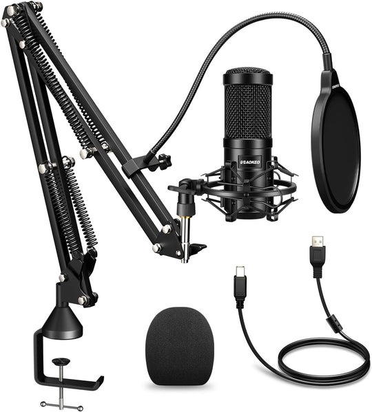 192khz 24bit USB Streaming Podcast PC Microphone