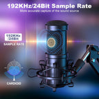 192khz 24bit USB Streaming Podcast PC Microphone