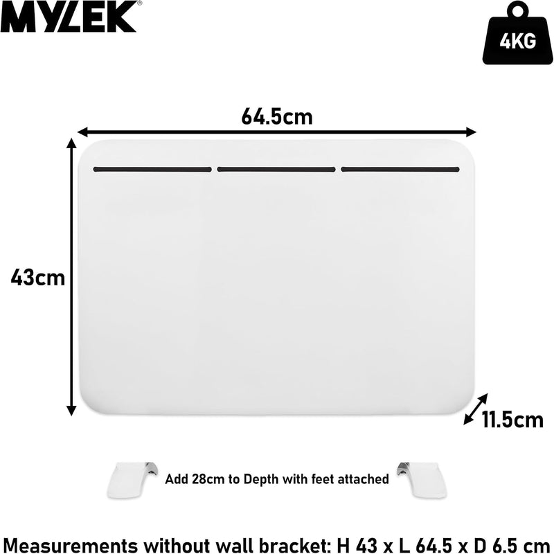 1KW Electric Panel Heater Wall Mounted Or Freestanding