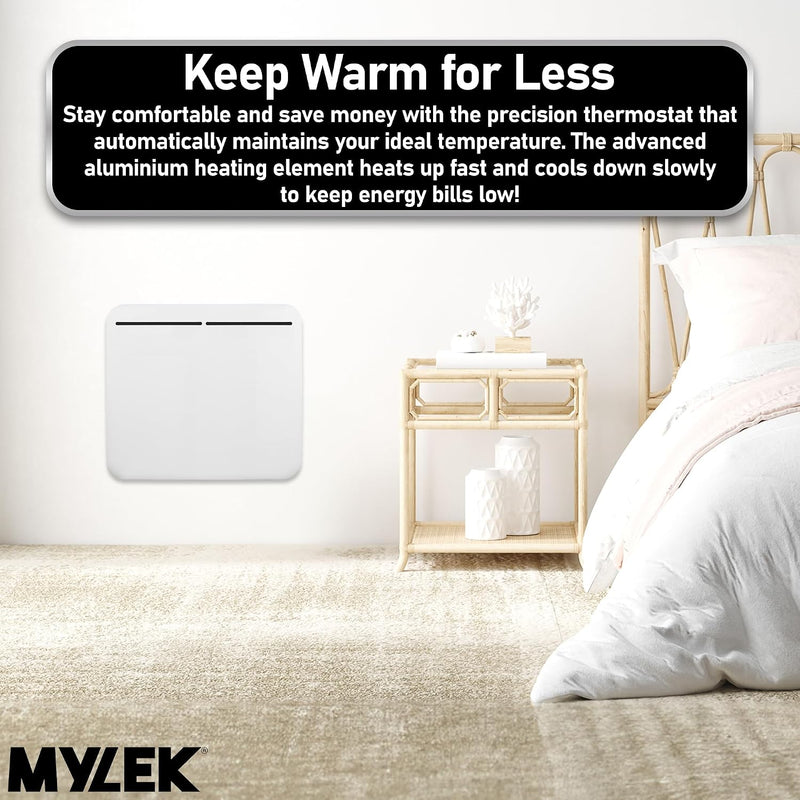 1KW Electric Panel Heater Wall Mounted Or Freestanding