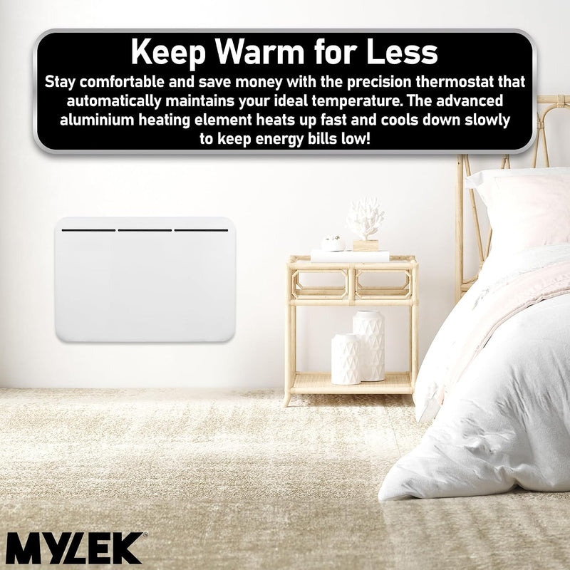 1KW Electric Panel Heater Wall Mounted Or Freestanding