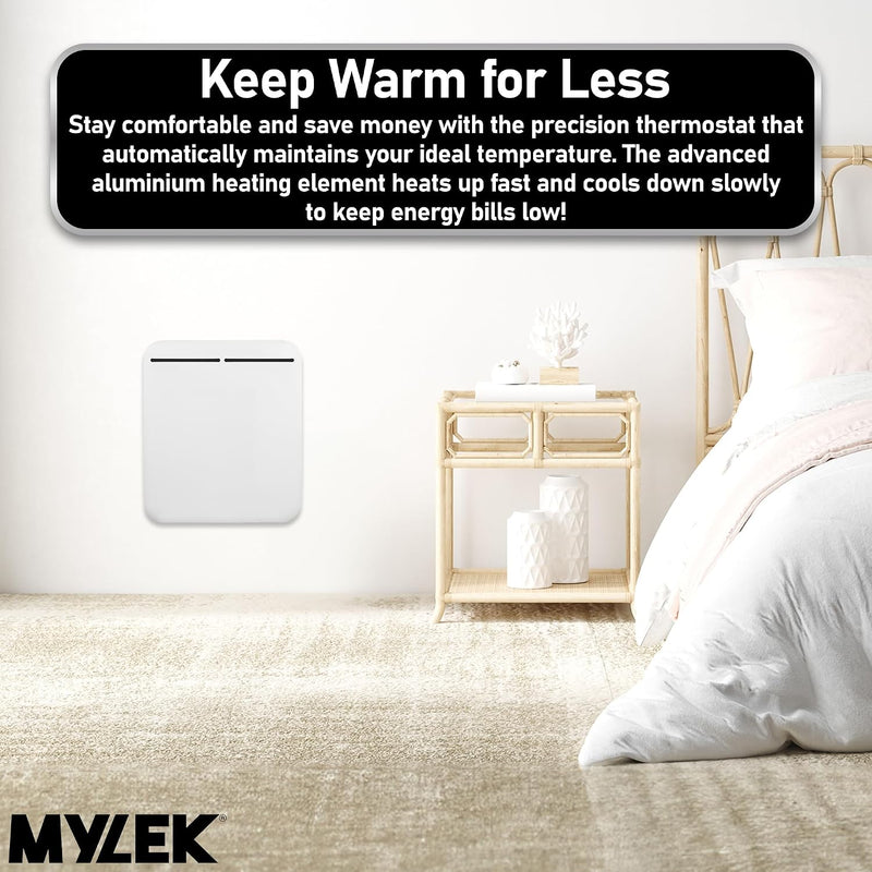 1KW Electric Panel Heater Wall Mounted Or Freestanding