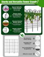 2.2 M Garden Trellis for Climbing Plants Trellises (4 Pack)