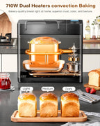 2.2lb Automatic Bread Maker Ceramic Pan 17-In-1 Stainless