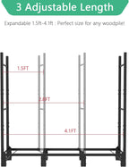 2.44m Outdoor Firewood Rack for Fireplace
