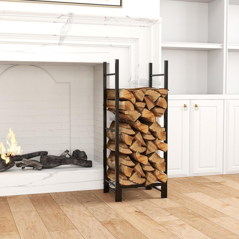 2.44m Outdoor Firewood Rack for Fireplace