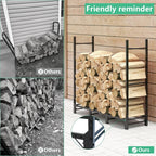 2.44m Outdoor Firewood Rack for Fireplace