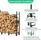 2.44m Outdoor Firewood Rack for Fireplace