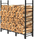 2.44m Outdoor Firewood Rack for Fireplace