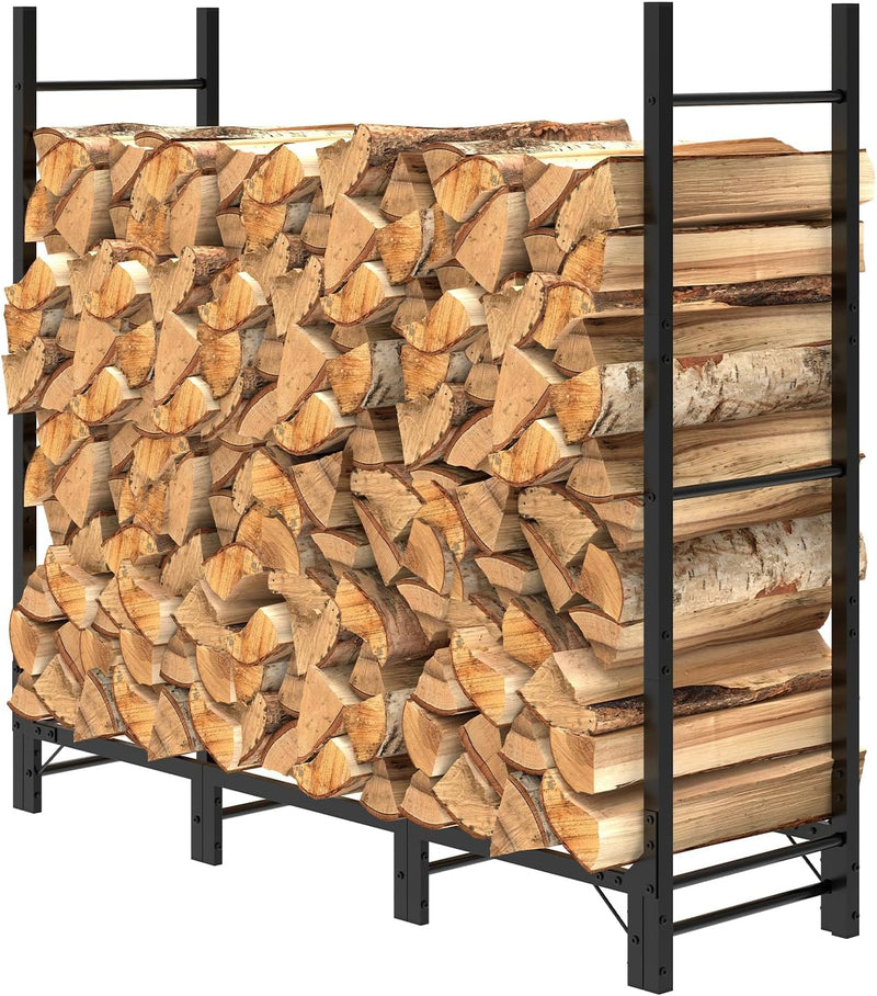 2.44m Outdoor Firewood Rack for Fireplace