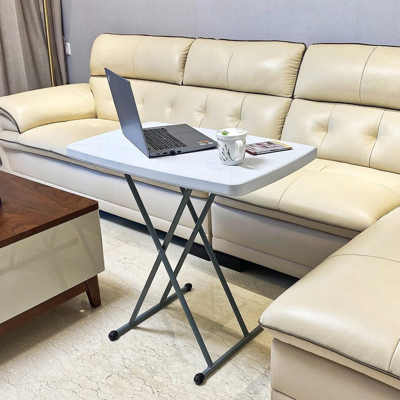 2.5FT Folding Table with Adjustable Heights Personal Plastic