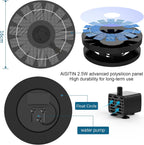 2.5W Outdoor Floating Solar Fountain Pond Pump