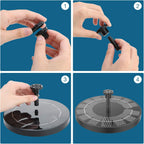 2.5W Outdoor Floating Solar Fountain Pond Pump