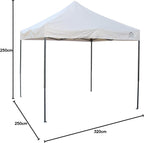 2.5x2.5m Pop Up Heavy Duty Fully Waterproof High-Grade