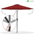 2.7m Garden Parasol Umbrella with Cover Crank