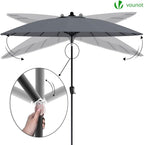 2.7m Garden Parasol Umbrella with Cover Crank