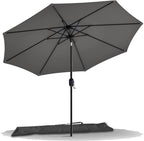 2.7m Garden Parasol Umbrella with Cover Crank