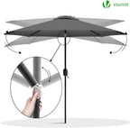 2.7m Garden Parasol Umbrella with Cover Crank
