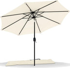 2.7m Garden Parasol Umbrella with Cover Crank
