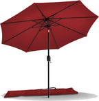 2.7m Garden Parasol Umbrella with Cover Crank