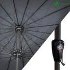 2.7m Garden Parasol Umbrella with Cover Crank