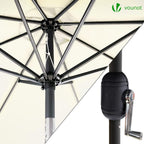2.7m Garden Parasol Umbrella with Cover Crank