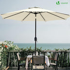 2.7m Garden Parasol Umbrella with Cover Crank