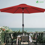 2.7m Garden Parasol Umbrella with Cover Crank