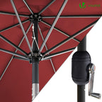 2.7m Garden Parasol Umbrella with Cover Crank