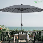 2.7m Garden Parasol Umbrella with Cover Crank