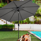 2.7m Garden Parasol Umbrella with Cover Crank